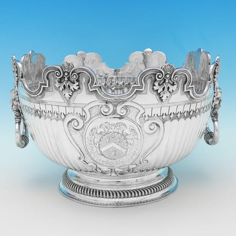 Antique Sterling Silver Bowls - Frances Garthorne Hallmarked In 1700 London - William III - Image 1