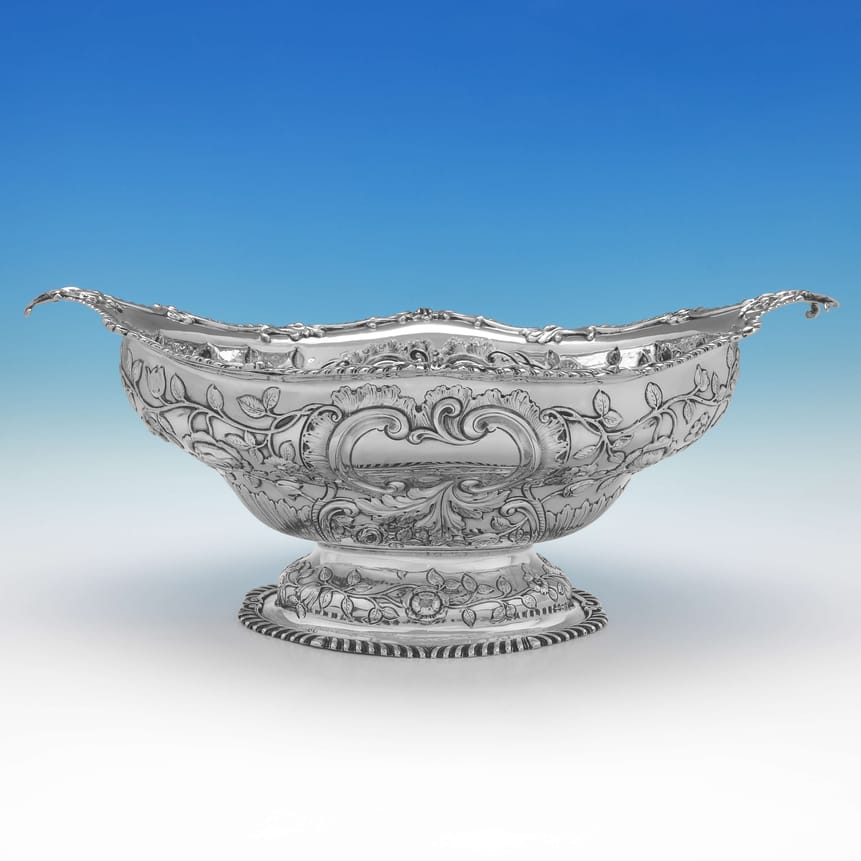 Antique Sterling Silver Dish - Charles Stuart Harris Hallmarked In 1908 London - Edwardian - Image 1