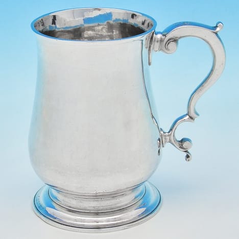 Antique Sterling Silver Mug - Unknown Hallmarked In 1762 London - Georgian - Image 1