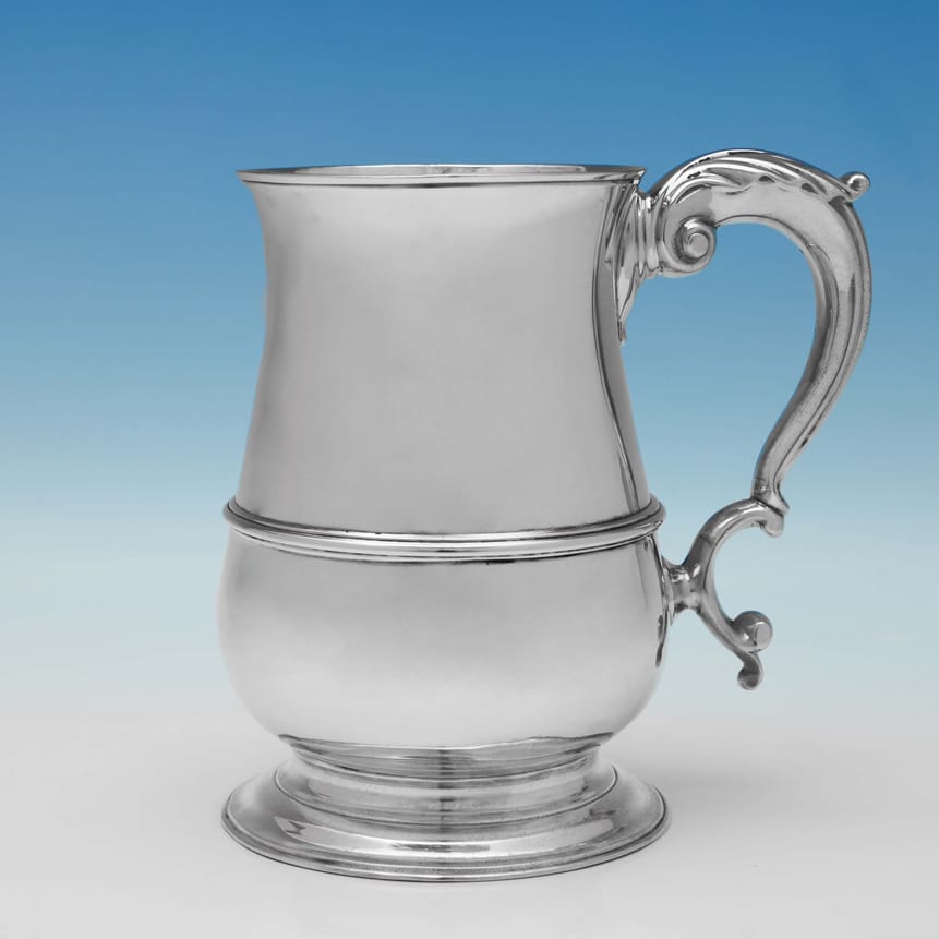 Antique Sterling Silver Mug - John King Hallmarked In 1771 London - Georgian - Image 1