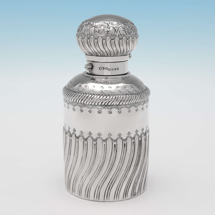 Antique Sterling Silver Victroian Scent Bottle - George Brace Hallmarked In 1885 London - Victorian - Image 5