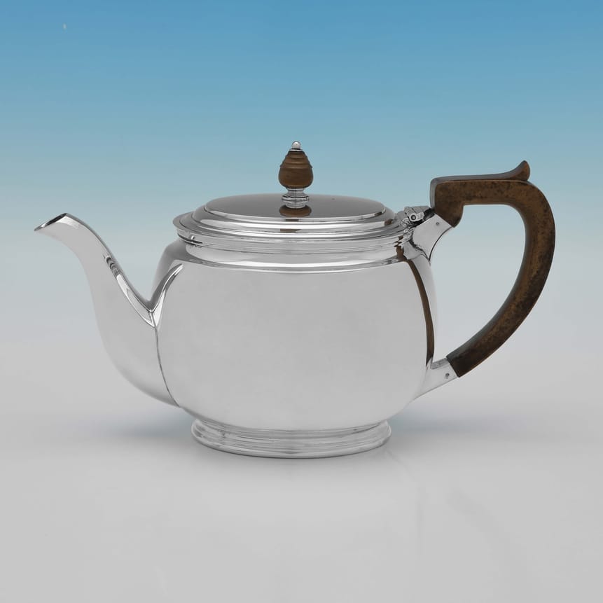 Sterling Silver Teapot - William Suckling Ltd. Hallmarked In 1942 Sheffield - George VI - Image 1
